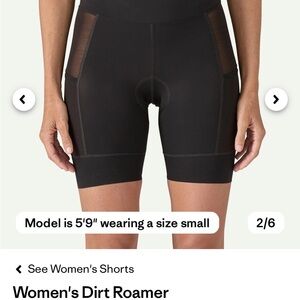 Patagonia Women's Dirt Roamer Black Bike Shorts